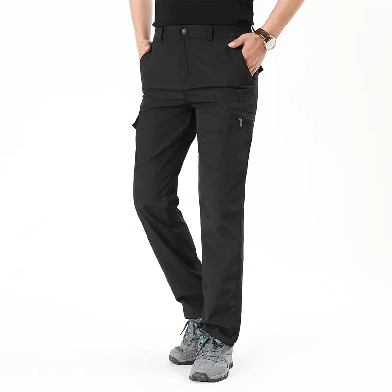 Men's Solid Cargo Pants