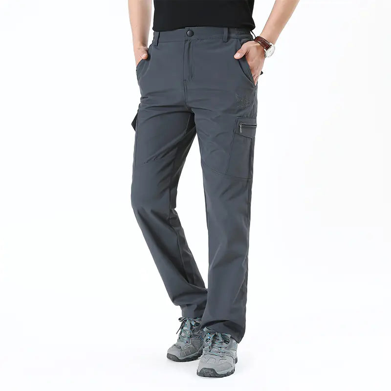 Men's Solid Cargo Pants
