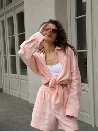 Women’s Cardigan & Shorts Set