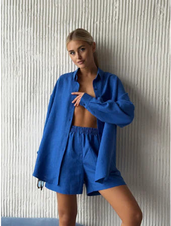 Women’s Cardigan & Shorts Set