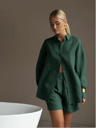 Women’s Cardigan & Shorts Set